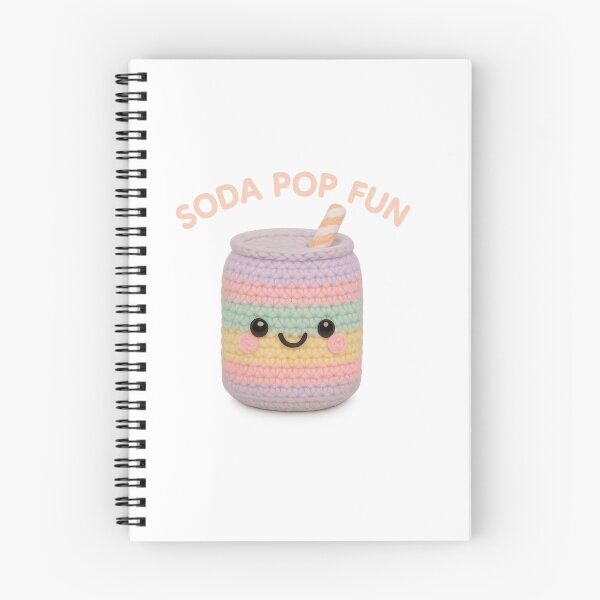 Item preview, Cute Rainbow Soda Can Amigurumi designed and sold by Tiny Stitch World.
