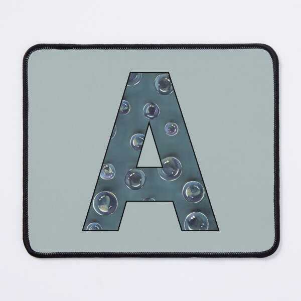 Item preview, Letter A, Decorated Initial, Bubbles, Soap Bubble Art designed and sold by JoyfulWhimsy.