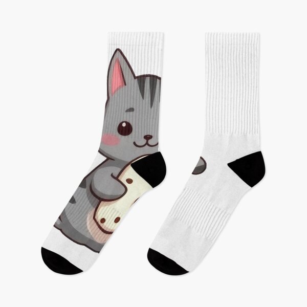 Item preview, Cute Kawaii Cat Holding Burrito designed and sold by PixeloraStudio.