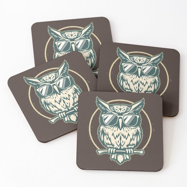 Item preview, Vintage Owl with Sunglasses Night Owl designed and sold by 95kinimoD.