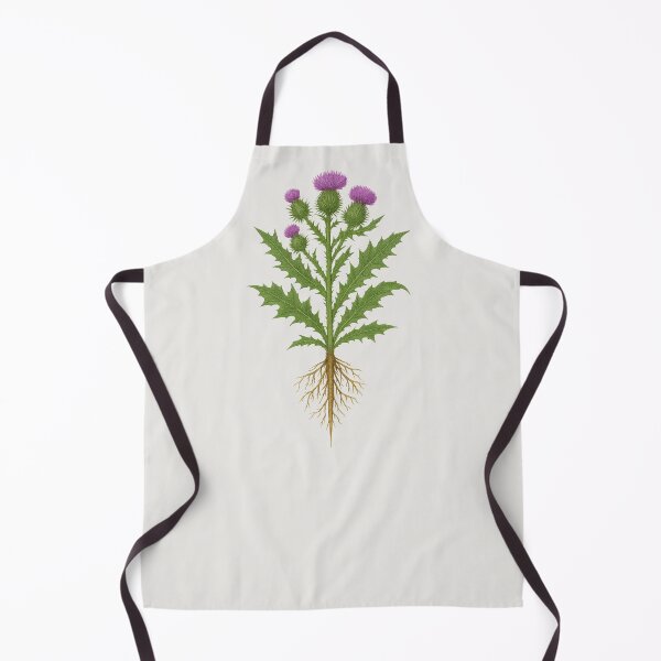 Item preview, Thistle with Root – Botanical Plant Illustration Sticker designed and sold by Feral Confetti.