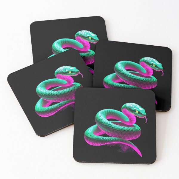 Item preview, Neon Snake – Vibrant Colorful Serpent Art designed and sold by NeonBeast Studio.