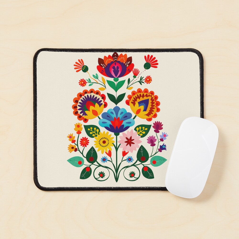 "Polish Flowers Pattern | wycinanki | Folklore | Folk Art" Canvas Print ...