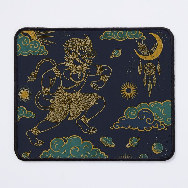 Item preview, Hanuman Thai Art – Golden Monkey Warrior Illustration designed and sold by Ironzoulz.