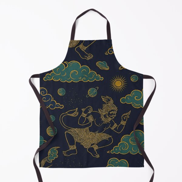 Item preview, Hanuman Thai Art – Golden Monkey Warrior Illustration designed and sold by Ironzoulz.