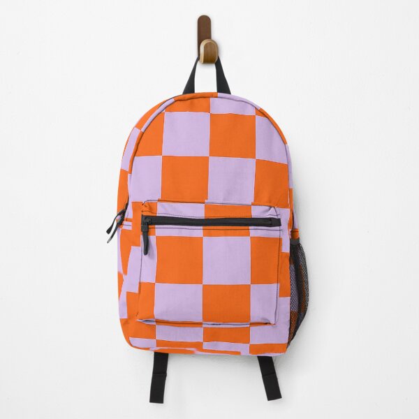 Item preview, Bold Orange Lavender Checkerboard designed and sold by weirdfishes123.