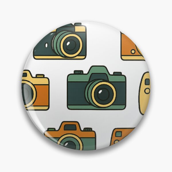 Item preview, "Vintage Camera Pattern with Artistic Ink Splashes" designed and sold by Freri.