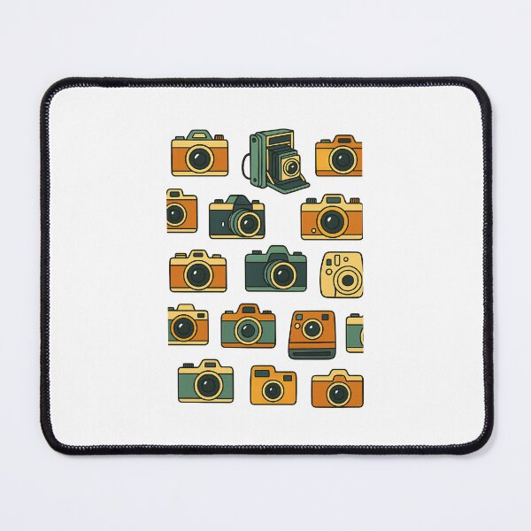 Item preview, "Vintage Camera Pattern with Artistic Ink Splashes" designed and sold by Freri.