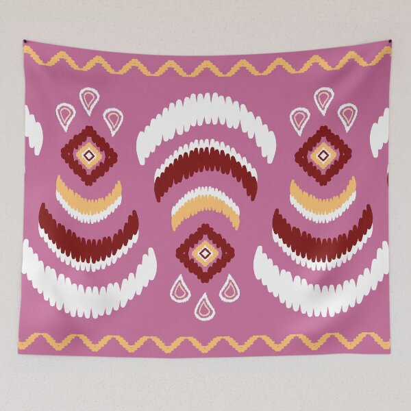 Item preview, Ethnic Lucky Sign Tribal Pink Tones designed and sold by Chercheryellow.