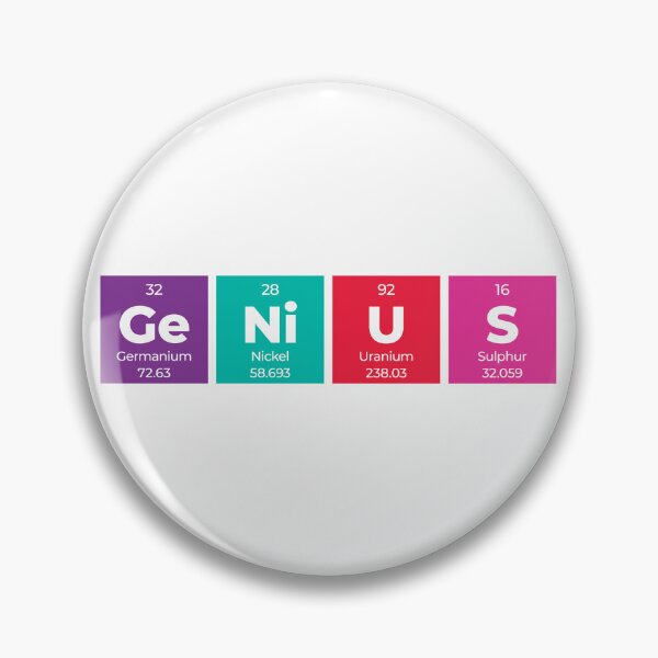 Item preview, Genius Periodic Table Horizontal Design – Funny Science Gift for Students & Teachers designed and sold by Rodney's Marketplace.