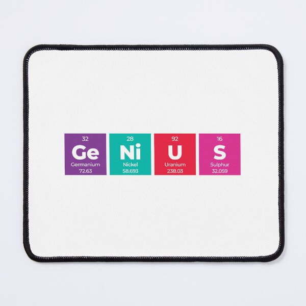 Item preview, Genius Periodic Table Horizontal Design – Funny Science Gift for Students & Teachers designed and sold by Rodney's Marketplace.
