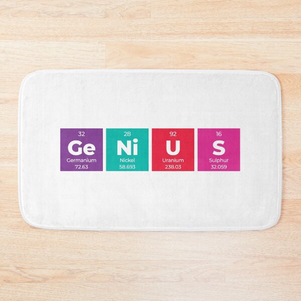 Item preview, Genius Periodic Table Horizontal Design – Funny Science Gift for Students & Teachers designed and sold by Rodney's Marketplace.