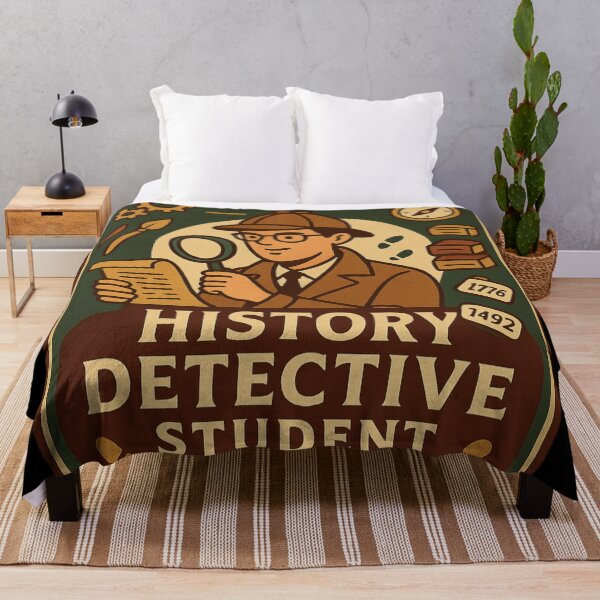 Item preview, History Detective Student Badge | Historical Investigation Sticker | Social Studies Gift designed and sold by Feline Rockstars.