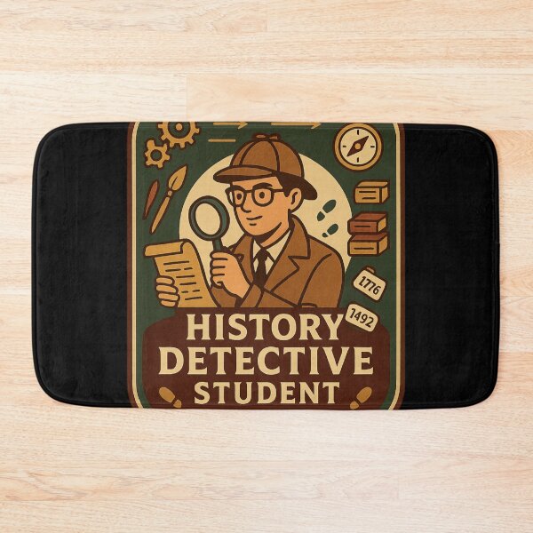 Item preview, History Detective Student Badge | Historical Investigation Sticker | Social Studies Gift designed and sold by Feline Rockstars.