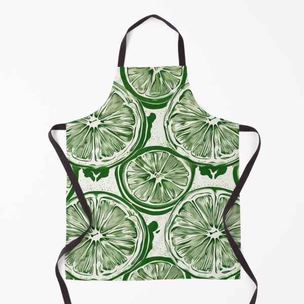 Item preview, A seamless, artistic pattern featuring stylized green citrus slices on a lightly speckled background designed and sold by Royalsticker.