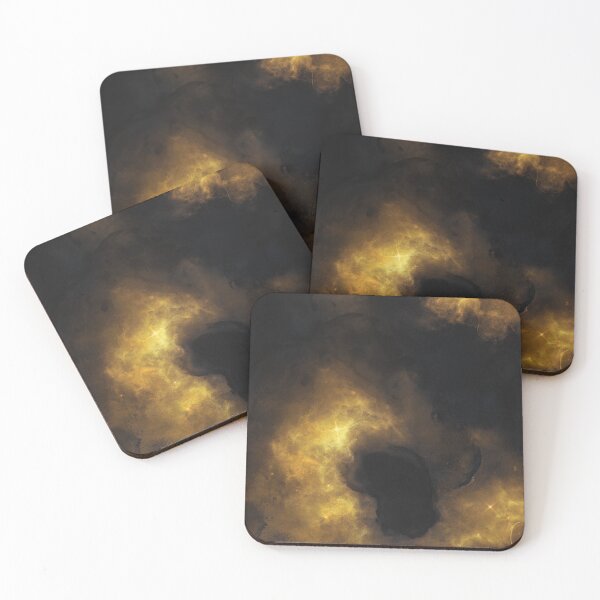 Item preview, Black and Gold Nebula designed and sold by ArtByElandria.