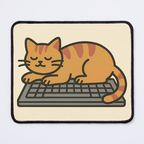 Item preview, Funny Cat on Keyboard designed and sold by WojcikDesigners.