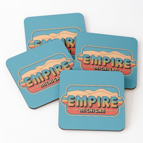 Item preview, Empire Michigan 70s Retro Sand Dunes designed and sold by TheOldMittenIllustrated.