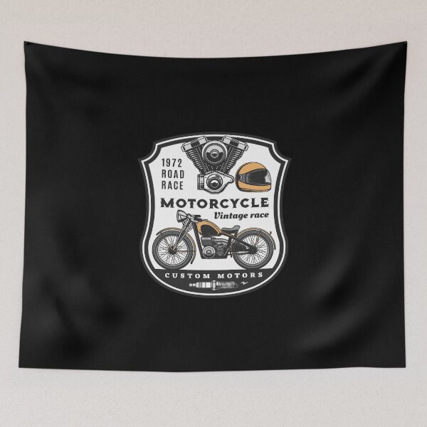 Item preview, Vintage racing motorcycle designed and sold by Joncasmiart.