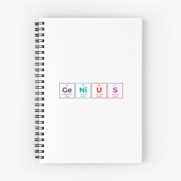 Item preview, Genius Periodic Table Outline Horizontal Design – Minimalist Funny Science Gift designed and sold by Rodney's Marketplace.