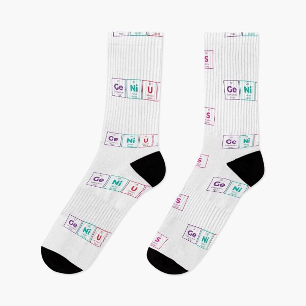 Item preview, Genius Periodic Table Outline Horizontal Design – Minimalist Funny Science Gift designed and sold by Rodney's Marketplace.