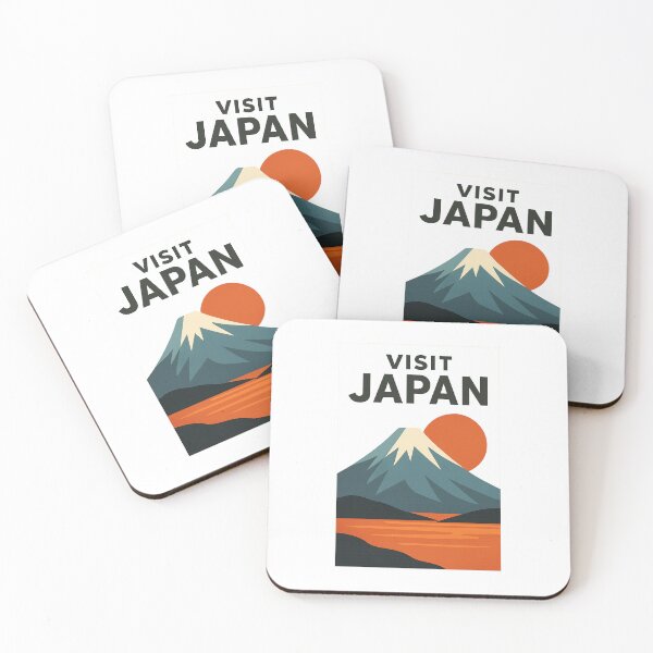 Item preview, Visita Japón: Póster de viaje retro con el monte Fuji designed and sold by SlamPrint.