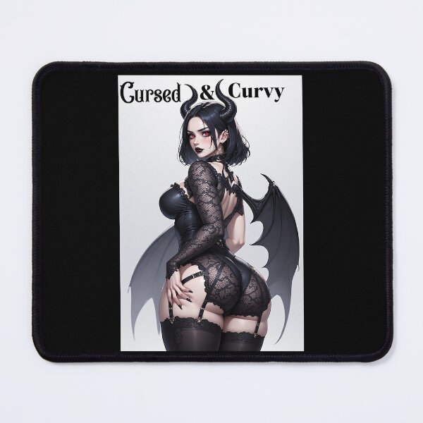 Item preview, Cursed & Curvy – Gothic Glam Witchy Vibes designed and sold by Mark Mentzer.