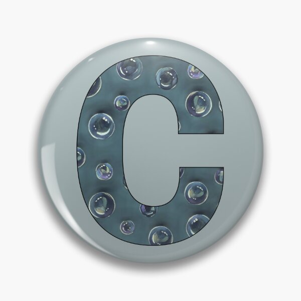Item preview, Letter C, Decorated Initial, Bubbles, Soap Bubble Art designed and sold by JoyfulWhimsy.