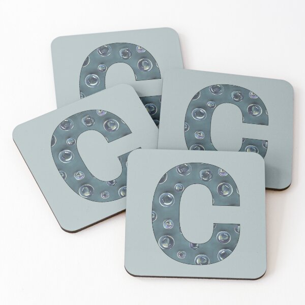 Item preview, Letter C, Decorated Initial, Bubbles, Soap Bubble Art designed and sold by JoyfulWhimsy.