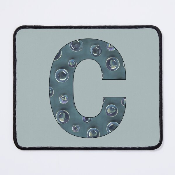 Item preview, Letter C, Decorated Initial, Bubbles, Soap Bubble Art designed and sold by JoyfulWhimsy.