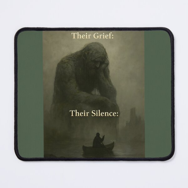 Item preview, Their Grief, Their Silence – Melancholy Myth Print designed and sold by WhisperFrame.