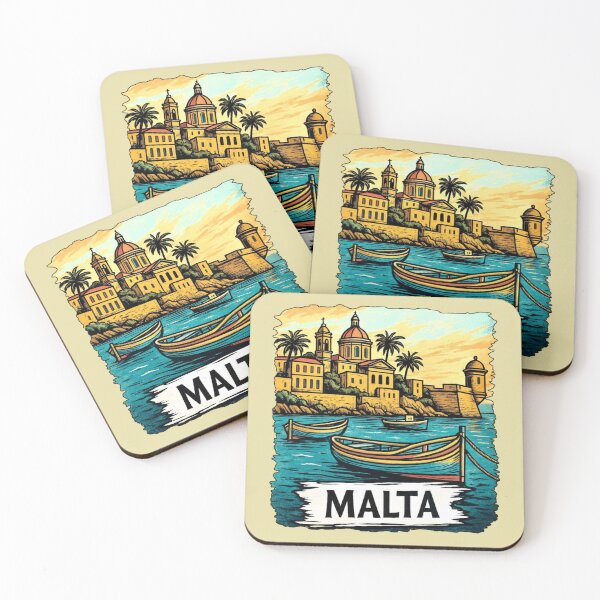 Item preview, Malta -- Historic Harbor designed and sold by Myra365Art.