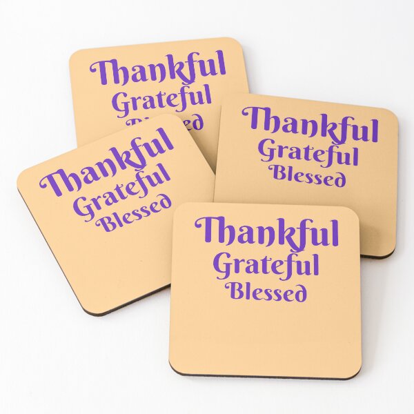 Item preview, Thankful · Grateful · Blessed designed and sold by Novel Works Studio.