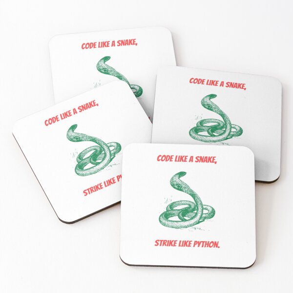 Item preview, Code Like a Snake, Strike Like a Python designed and sold by SlamPrint.