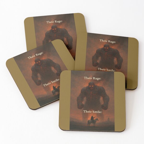 Item preview, Their Rage, Their Smile – Infernal Duality Print designed and sold by WhisperFrame.