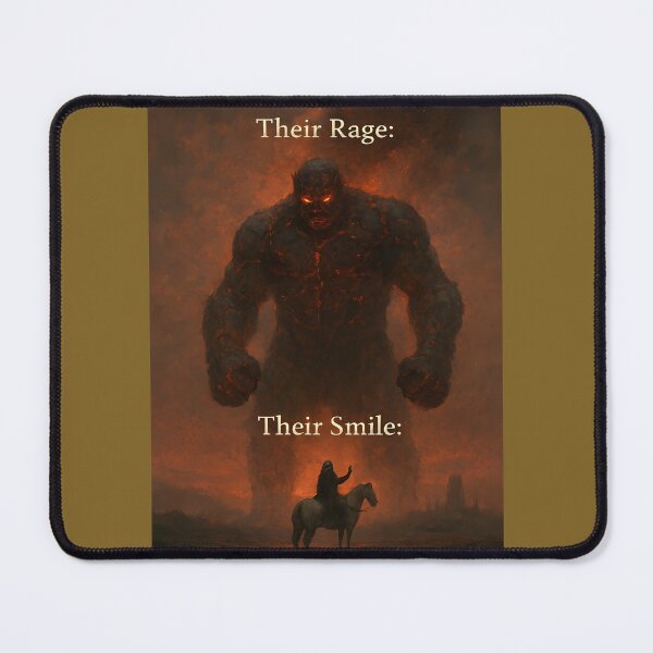 Item preview, Their Rage, Their Smile – Infernal Duality Print designed and sold by WhisperFrame.