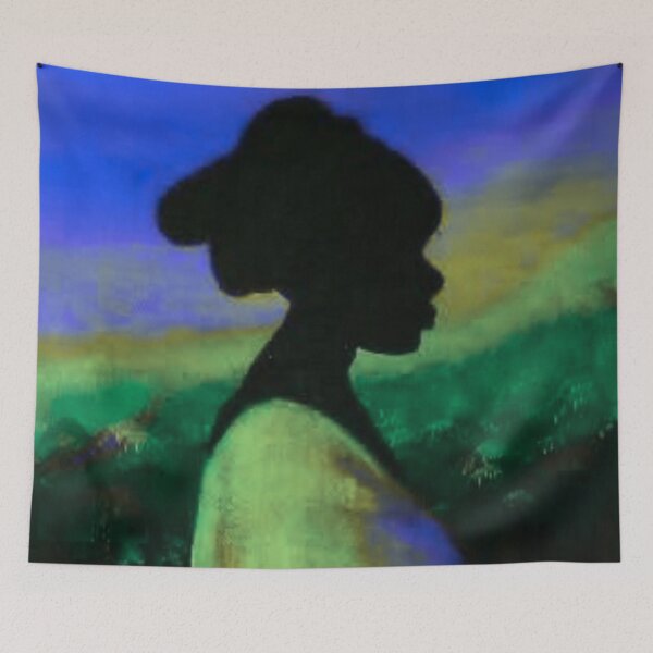 Item preview, Woman in profile, Sunset silhouette designed and sold by MaPerle.