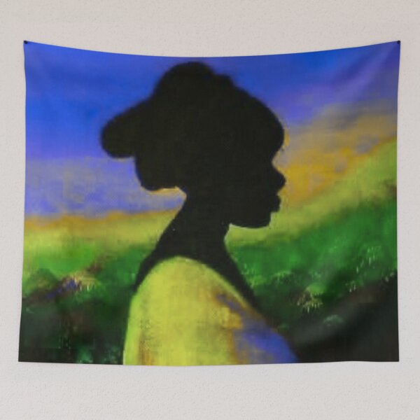 Item preview, Woman in profile, Sunset silhouette designed and sold by MaPerle.