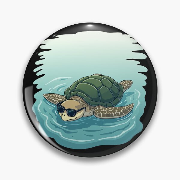 Item preview, Cool turtle with sunglasses in the water designed and sold by Hans-Design.
