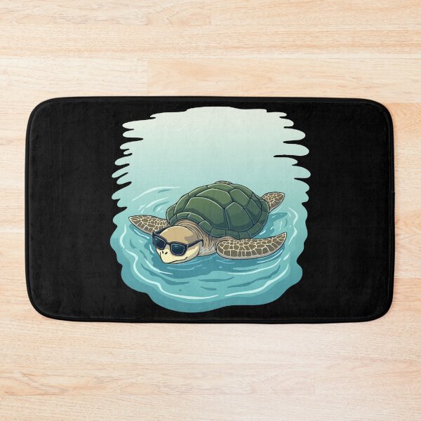 Item preview, Cool turtle with sunglasses in the water designed and sold by Hans-Design.