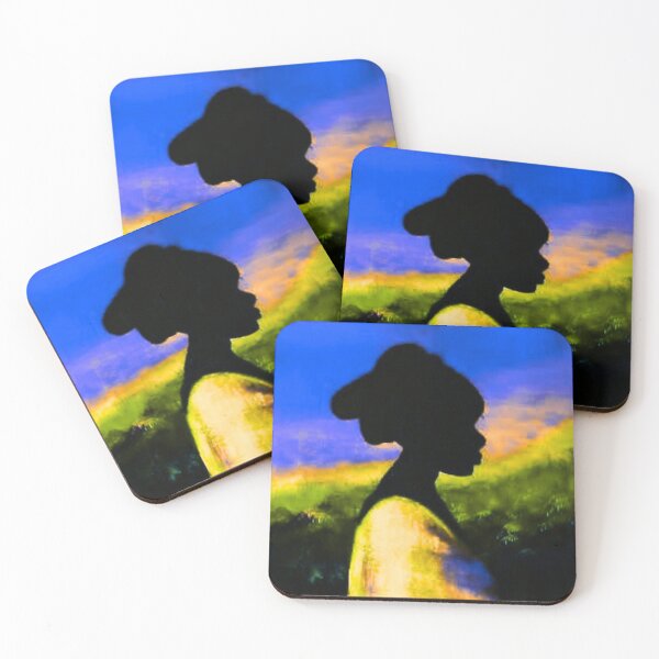 Item preview, Woman in profile, Sunset silhouette designed and sold by MaPerle.