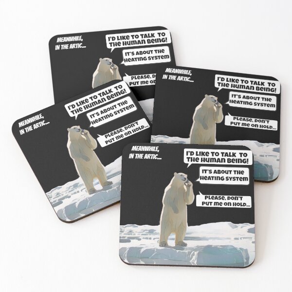 Item preview, MEANWHILE IN THE ARTIC. Polar bear and global warming designed and sold by GAT74.