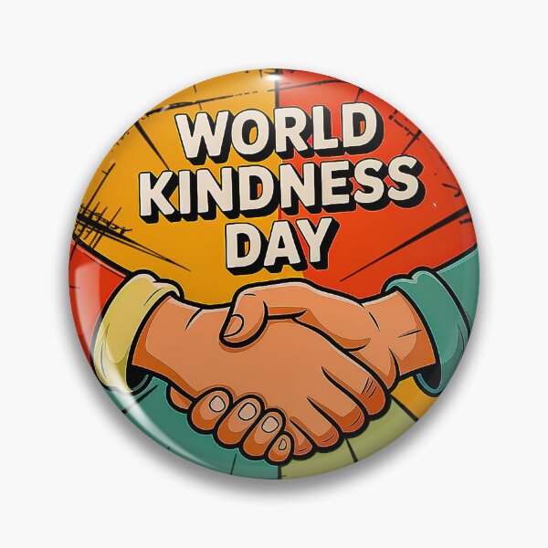 Item preview, World Kindness Day Retro Handshake Choose Compassion designed and sold by Amanda's Factory.