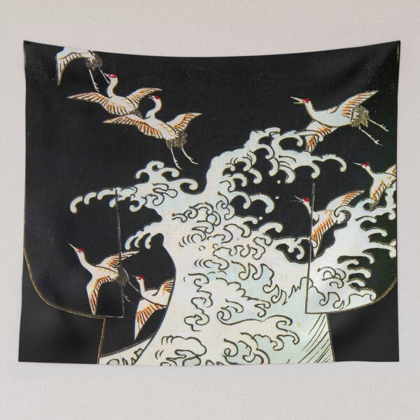 Item preview, Cranes Over the Great Wave designed and sold by WheelieGdArt.