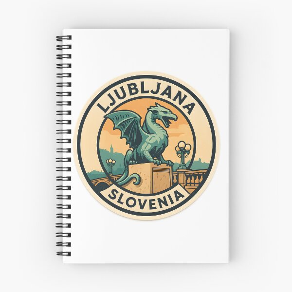 Item preview, Ljubljana Slovenia Dragon Emblem – Vintage Travel Sticker & Poster Art designed and sold by LifmusGoDesigns.
