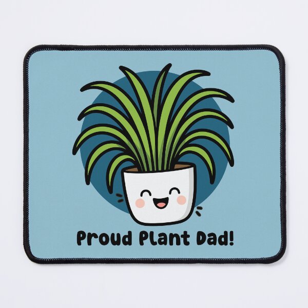 Item preview, Happy Spider Plant in Pot - Proud Plant Dad! designed and sold by Clever Cookie.