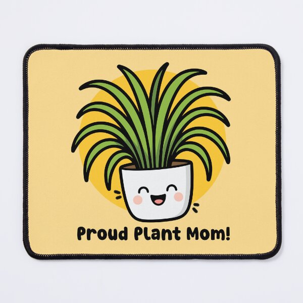 Item preview, Happy Spider Plant in Pot - Proud Plant Mom! designed and sold by Clever Cookie.