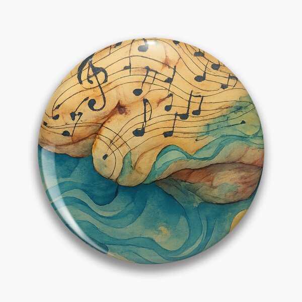 Item preview, Music Therapy Neural Pathways - Sound Healing Art - Therapist Office Decor designed and sold by TONSNAP.
