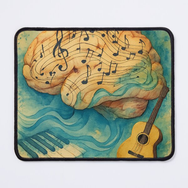 Item preview, Music Therapy Neural Pathways - Sound Healing Art - Therapist Office Decor designed and sold by TONSNAP.