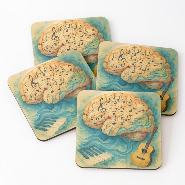 Item preview, Music Therapy Neural Pathways - Sound Healing Art - Therapist Office Decor designed and sold by TONSNAP.